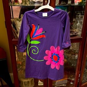 Hanna Andersson purple size 140 long sleeve dress